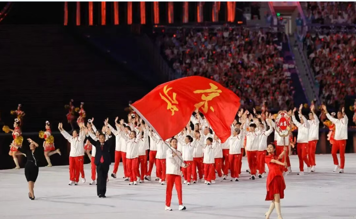 全运会开幕式北京代表团精彩亮相